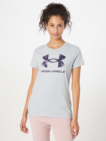 UNDER ARMOUR - Camisa funcionais 'RUN ANYWHERE' em cinzento: frente