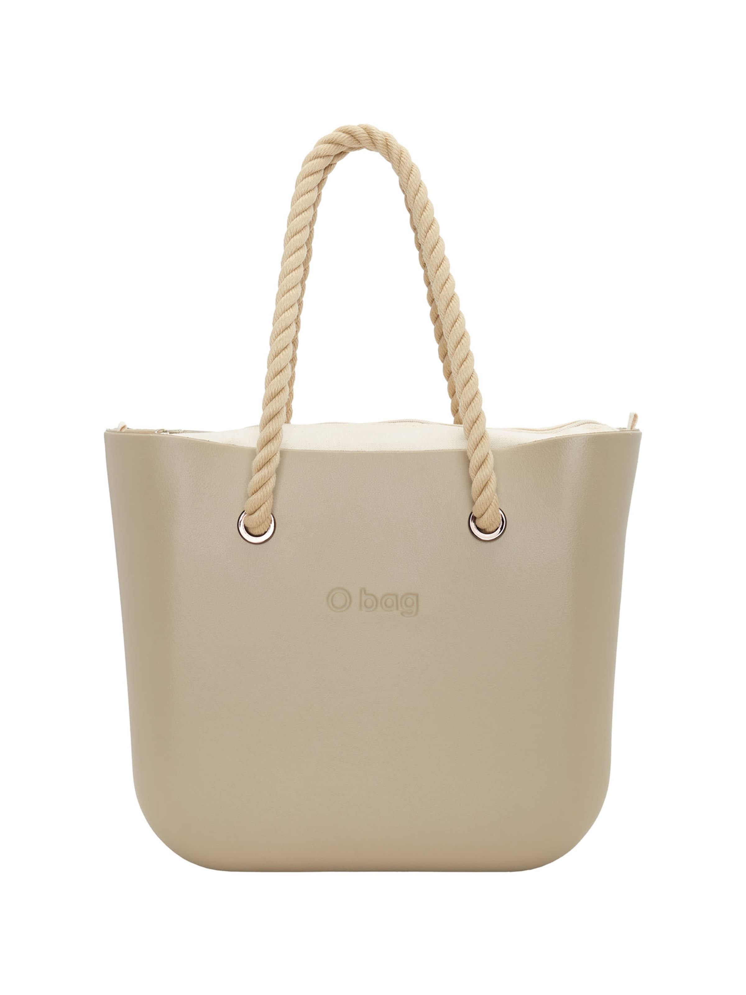 O bag Shopper in Beige: front