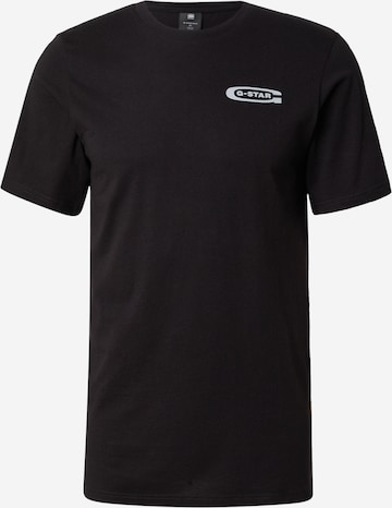 G-STAR Tričko 'Old skool' - Čierna: predná strana