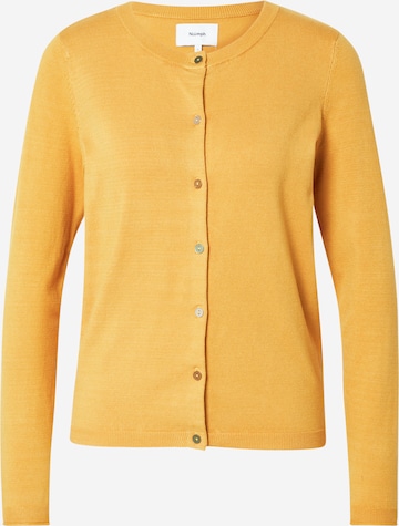 NÜMPH Плетена жилетка 'BIA' в жълто: отпред