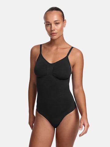 Body modelant 'Sculpting Shapewear mit String' cfab (formerly creamy fabrics) en noir : devant