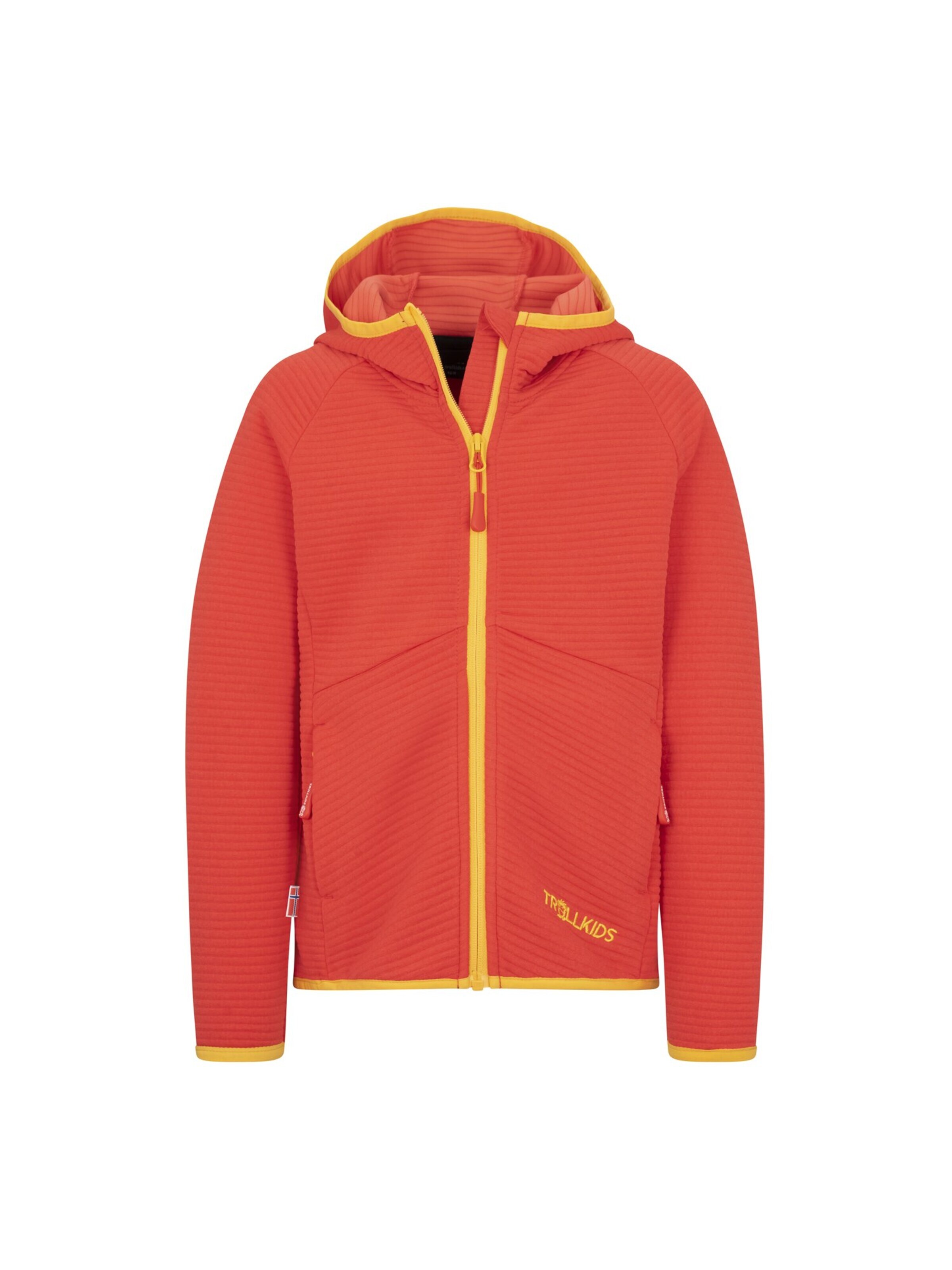 TROLLKIDS Fleece Jacket in Red: front