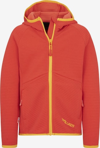 TROLLKIDS Fleece Jacket in Red: front