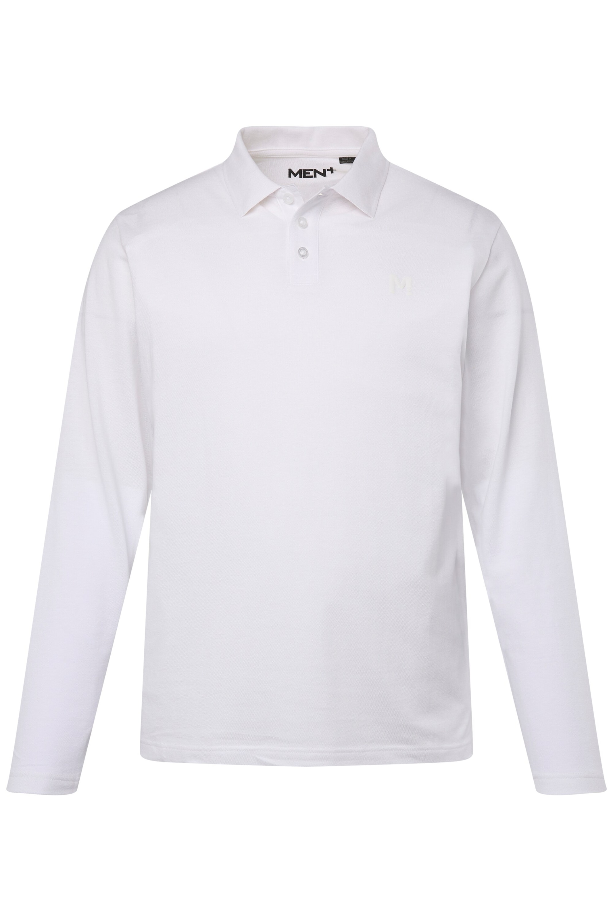 Men Plus Shirt in Wit: voorkant