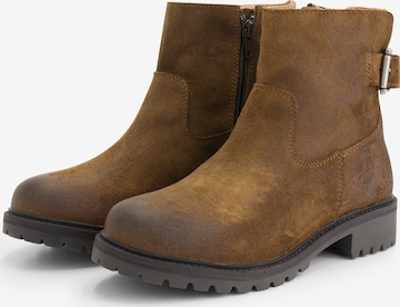 Travelin Ankle Boots 'Honefoss' in Braun