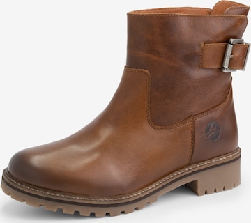 Travelin Ankle Boots 'Vadfoss' in Brown: front