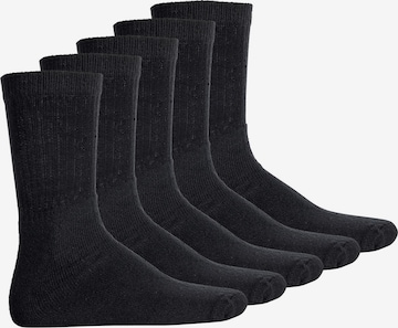 Chaussettes Yourbasics en noir : devant