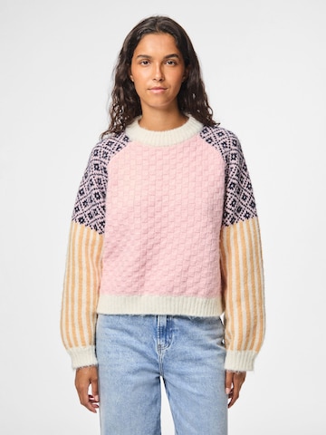 PIECES Sweater in Pink: front