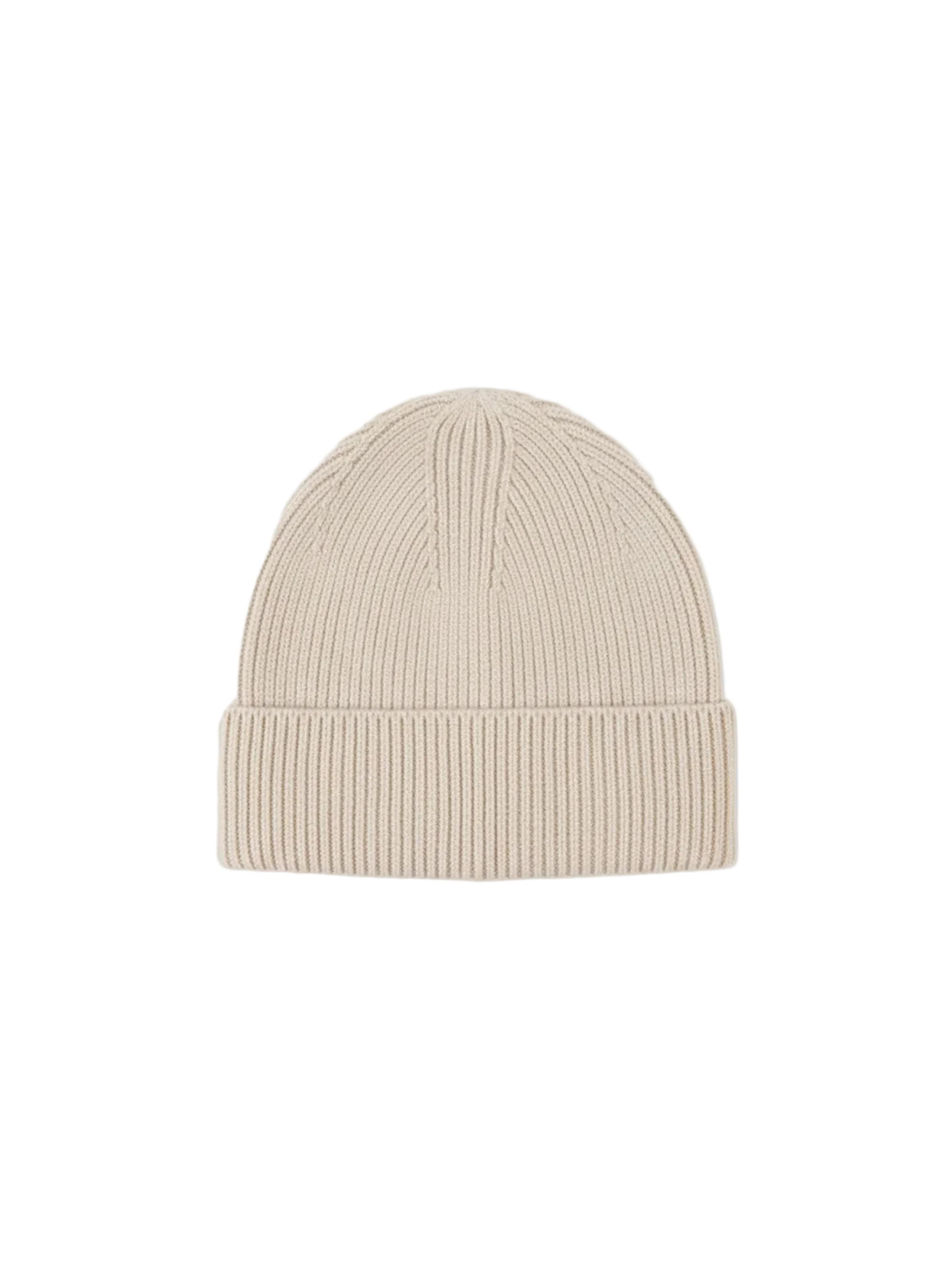 GOBI Cashmere Mütze 'Ribbed Chunky Beanie'‌‌‌‌‌‌‌‌‌ in Beige: Vorderseite