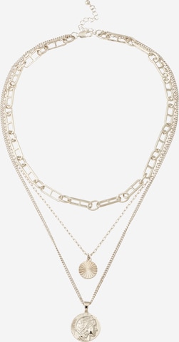 PIECES Necklace 'NITTA' in Silver: front
