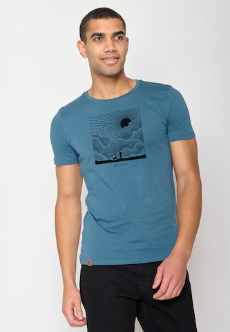 GREENBOMB Shirt 'Nature Friends' in Blauw: voorkant