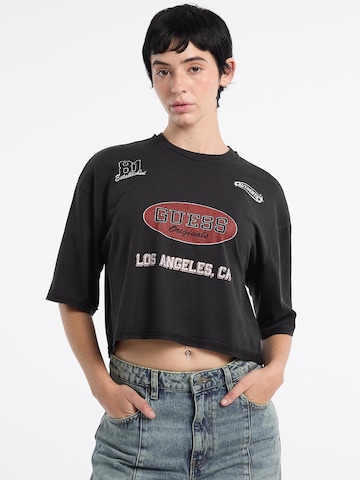 GUESS T-Shirt in Schwarz: Vorderseite