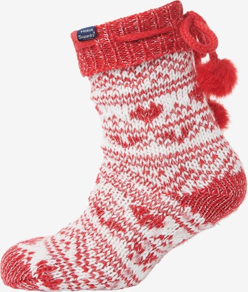 Superdry Socks in Red: front