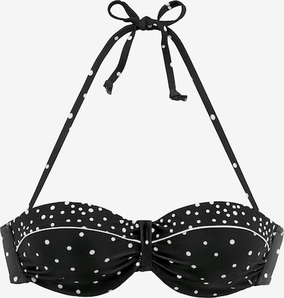 LASCANA Bikini in 75 in schwarz / weiß, Produktansicht