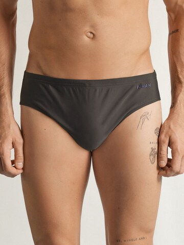 IUMAN Intimissimi Swim Trunks in Grey: front