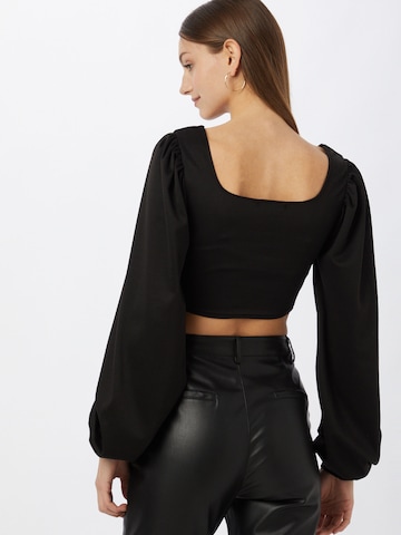 melns Femme Luxe T-Krekls 'Emma'