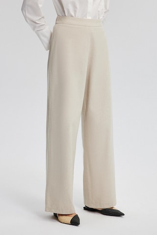 Wide Leg Pantalon Touche Prive en beige : devant