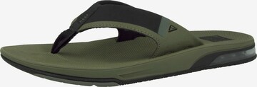 REEF T-Bar Sandals 'Fanning' in Green: front