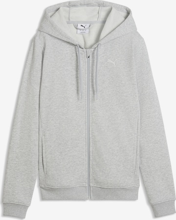 PUMA Athletic Zip-Up Hoodie 'Tad Essential' in Grey: front