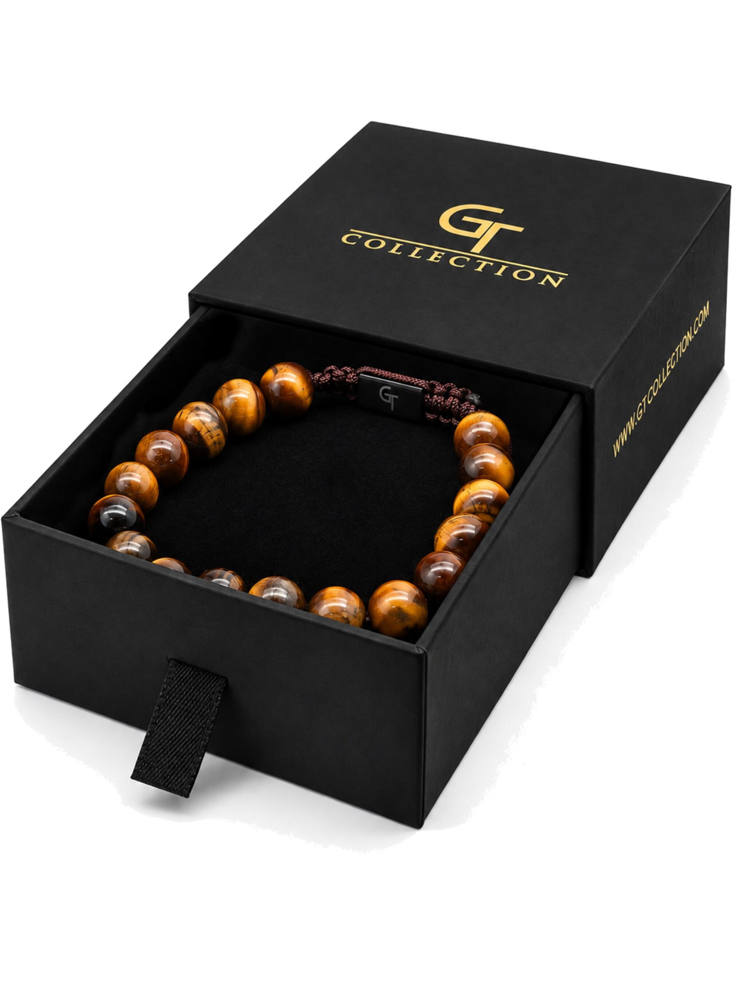 GT Collection Bransoletka 'Single-Bead' w kolorze brązowy