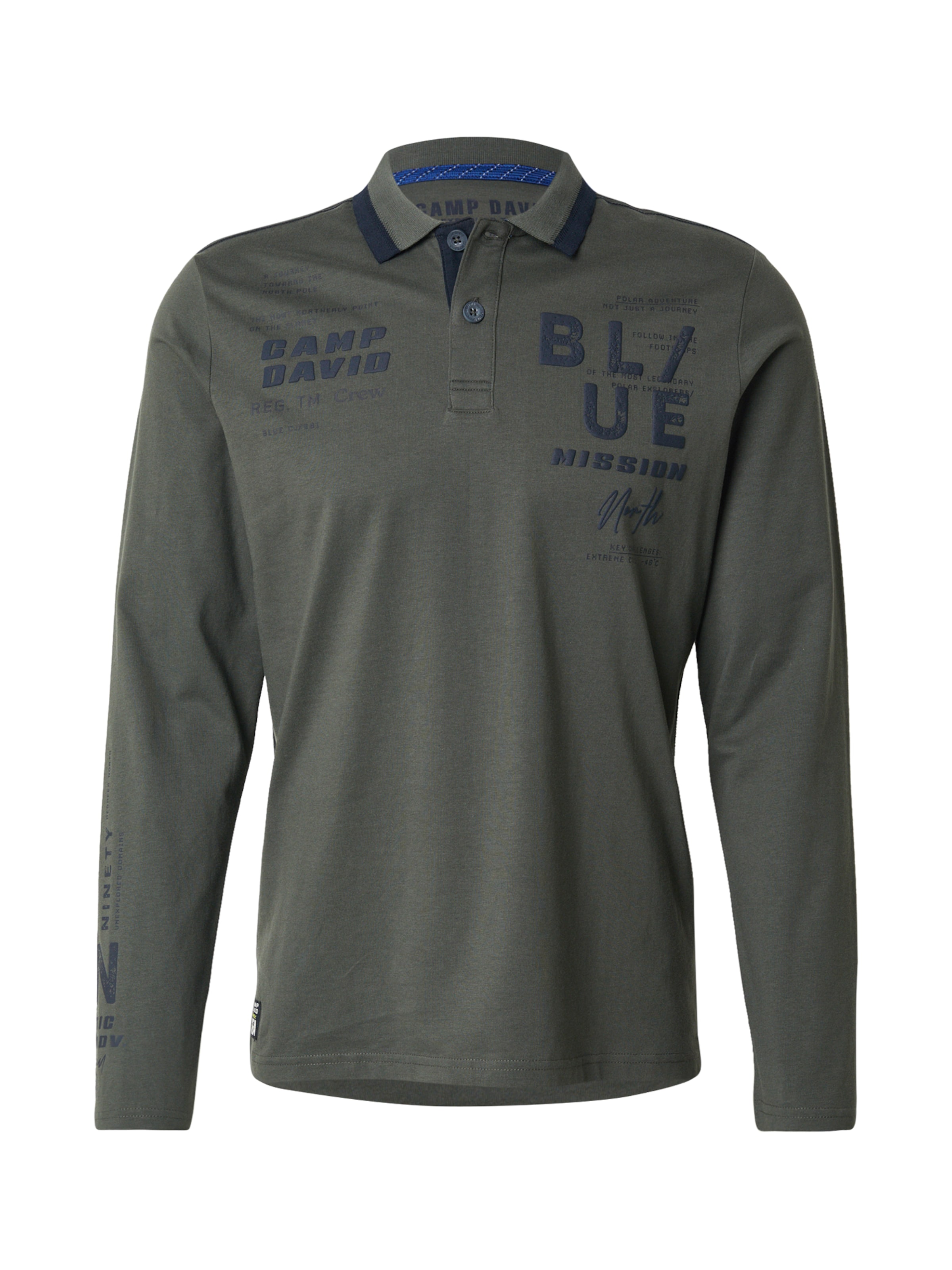 Tricou de la CAMP DAVID pe verde: față