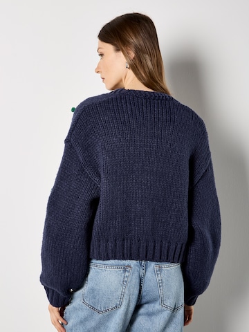 Cardigan ' ' Apricot en bleu