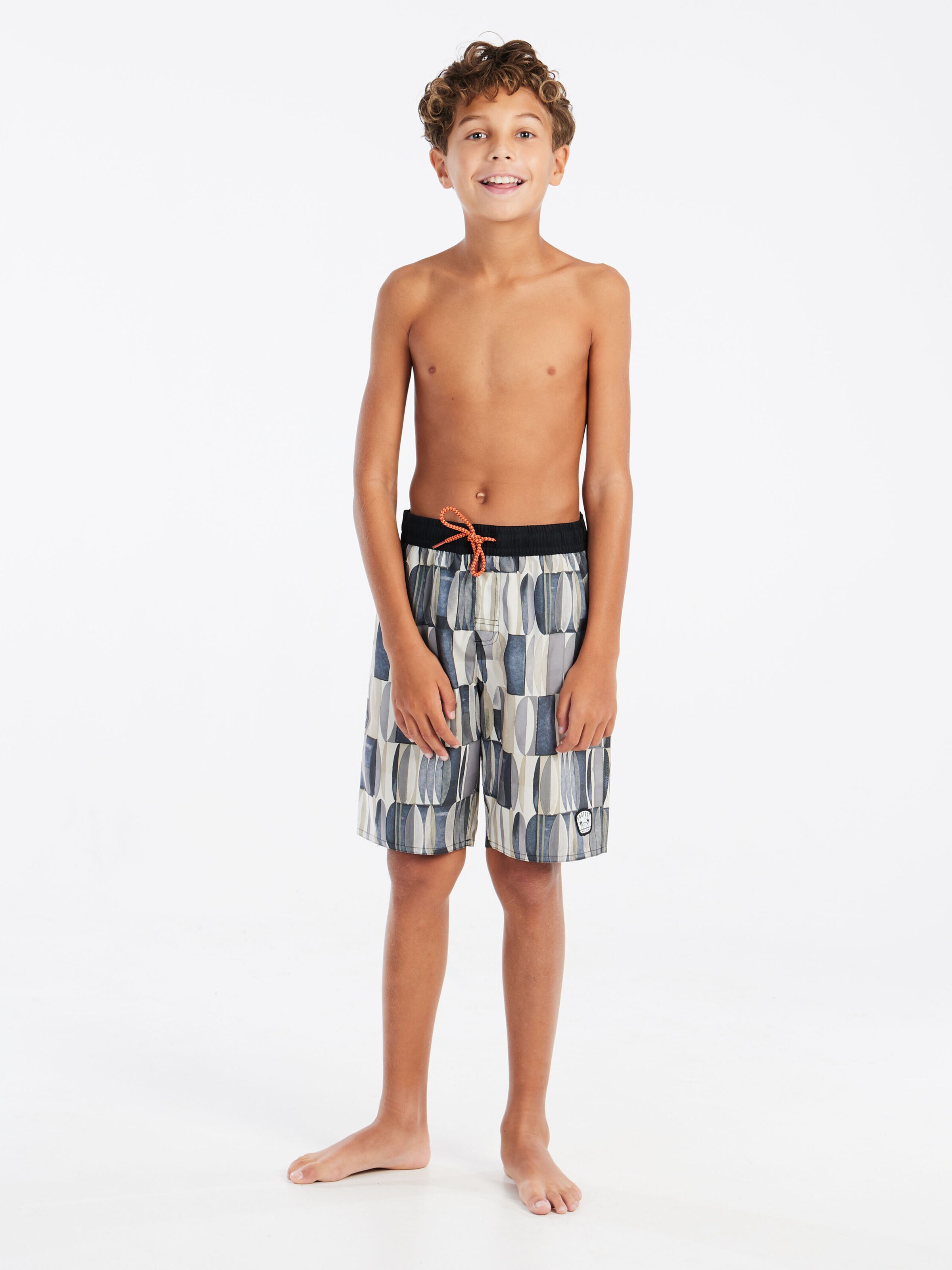 PROTEST Board Shorts 'PRTWarner JR' in Brown: front