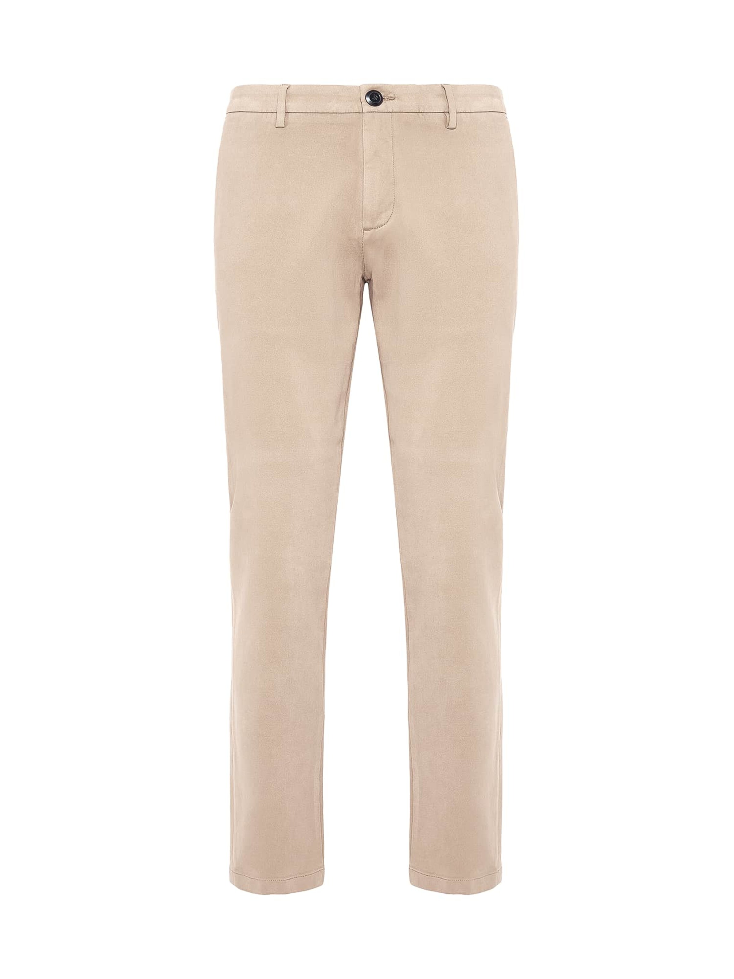 Coupe slim Pantalon Boggi Milano en beige : devant