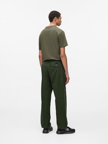 zaļš KARL LAGERFELD JEANS Vaļīgs piegriezums Čino bikses