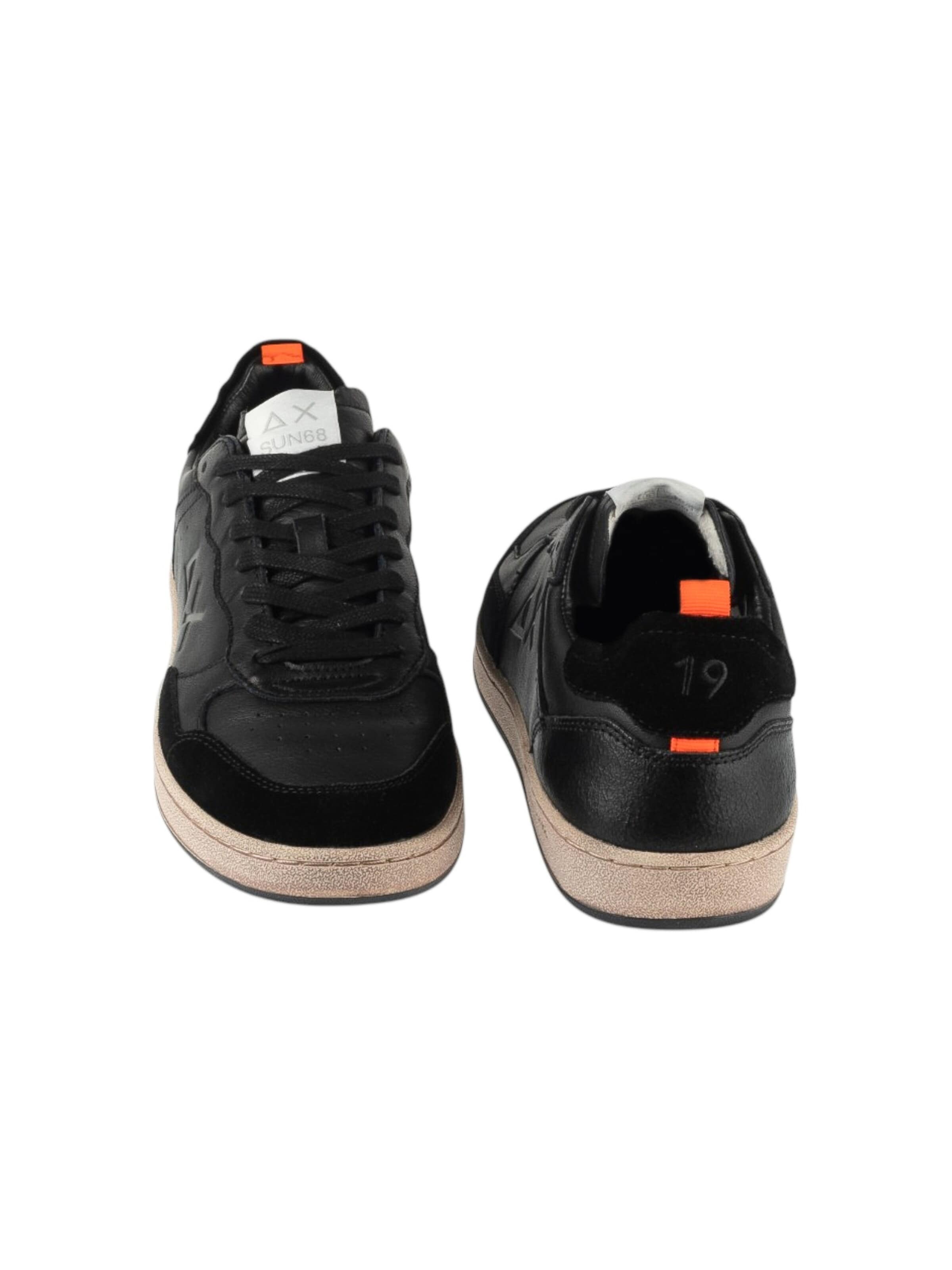 SUN68 Sneakers laag 'Urban Basket' in Zwart