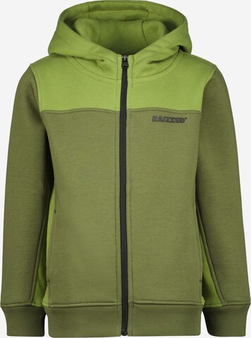 Raizzed Zip-Up Hoodie 'Bently' in Green: front