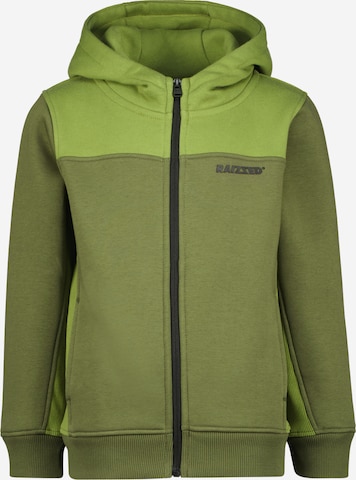 Raizzed - Sudadera con cremallera 'Bently' en verde: frente