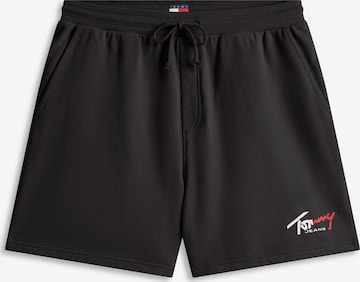 Tommy Jeans Ohlapna forma Hlače | črna barva: sprednja stran