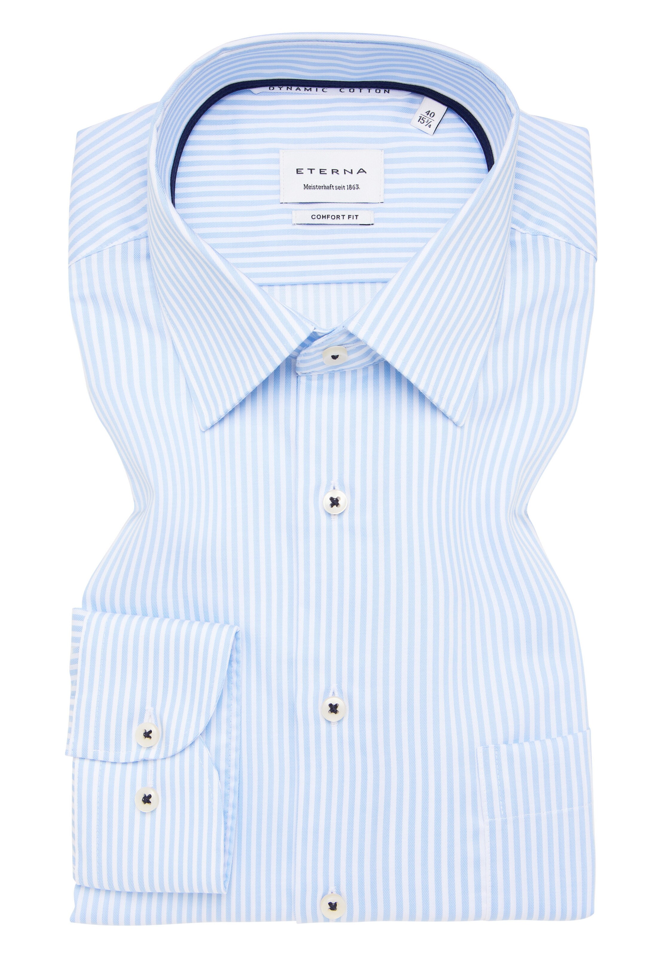 ETERNA Comfort Fit Hemd in Blau