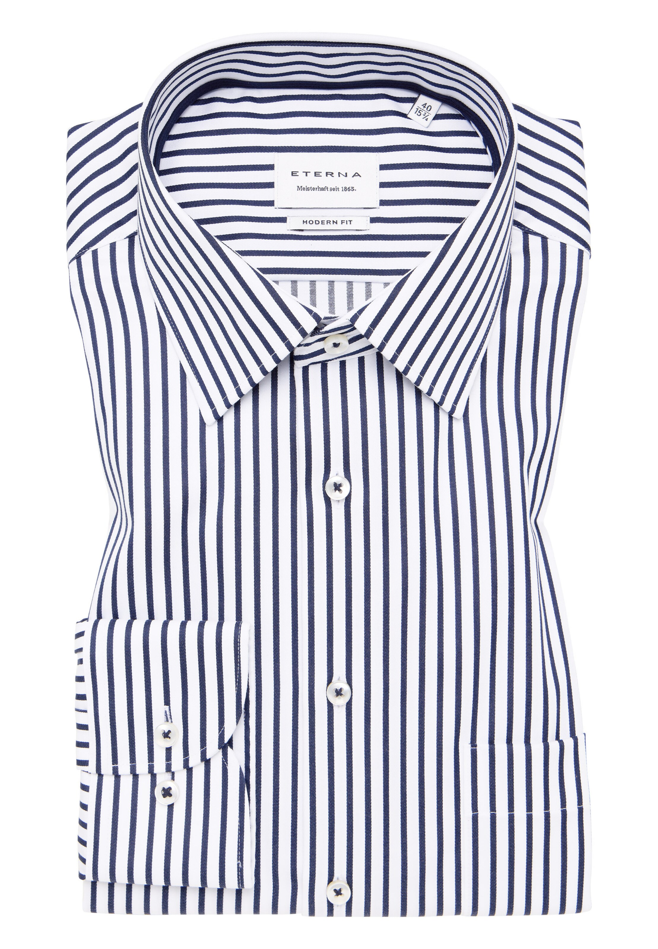 ETERNA Regular fit Zakelijk overhemd in Blauw