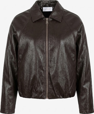 L'Arte Milano Between-Season Jacket in Brown: front