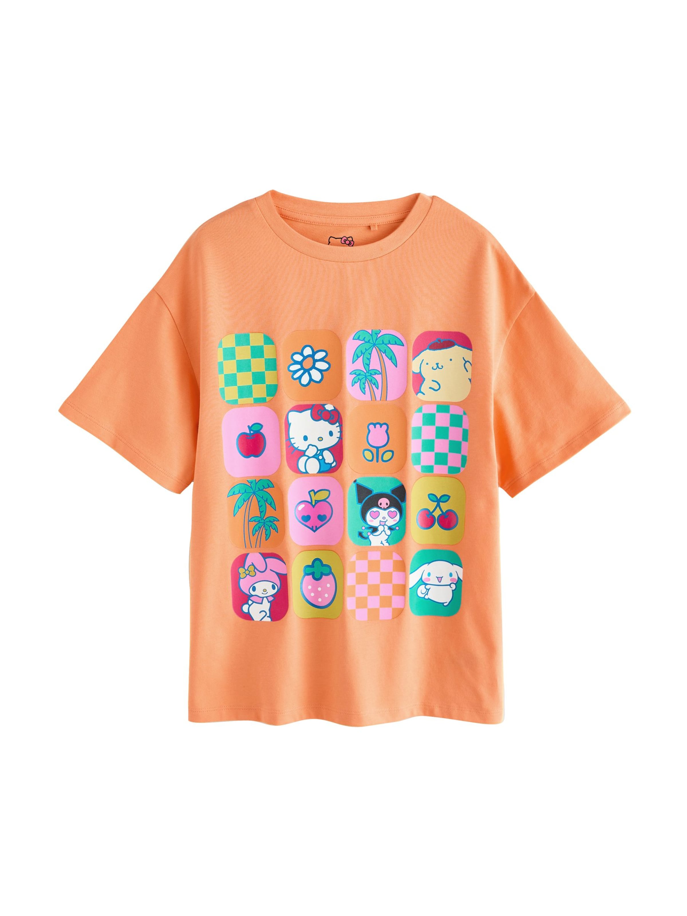 Next Shirt 'Hello Kitty' in Orange: front