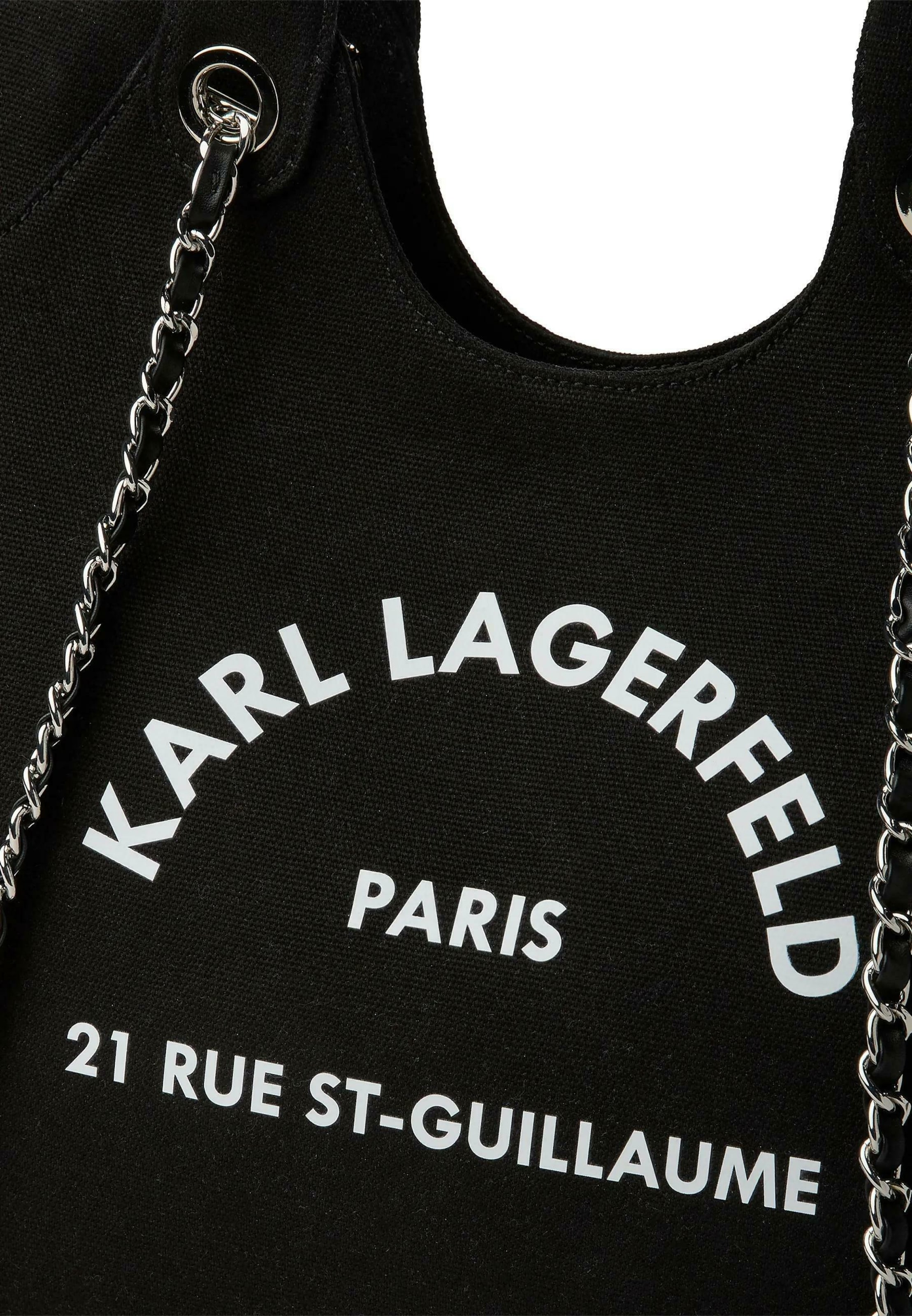 Karl Lagerfeld Shopper táska 'Rue St-Guillaume' - fekete