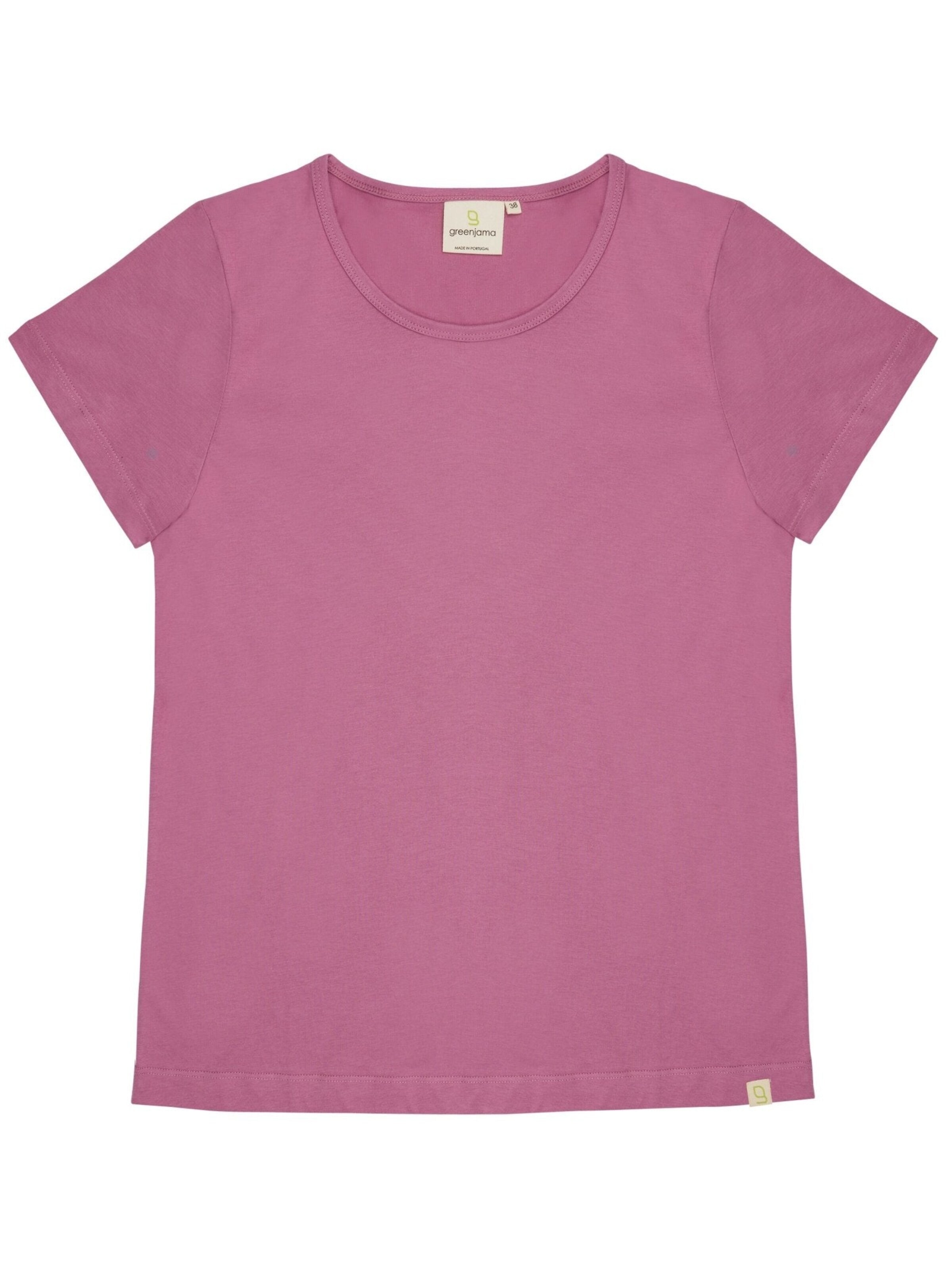 greenjama Pajama Shirt 'Single Jersey' in Purple: front