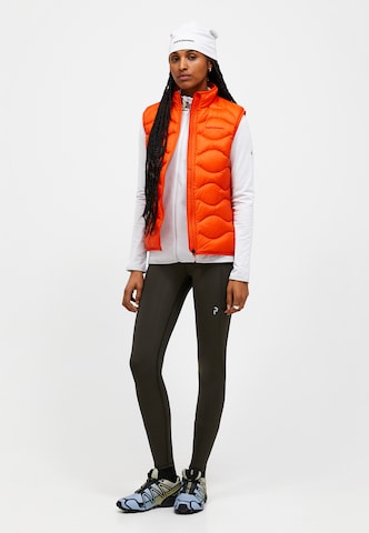 Gilet PEAK PERFORMANCE en orange : devant