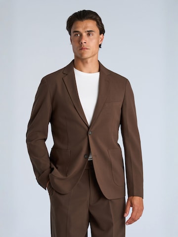 Lindbergh Regular fit Business-colbert in Bruin