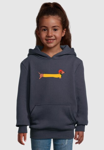 Merchcode Sweatshirt 'Christmas Dog' in Blue: front