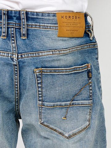 KOROSHI Regular Jeans in Blau
