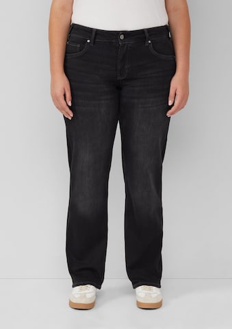 s.Oliver CURVE Regular Jeans in Black: front
