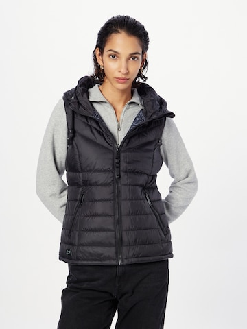 Ragwear Bodywarmer 'LUCINDA' in Zwart: voorkant