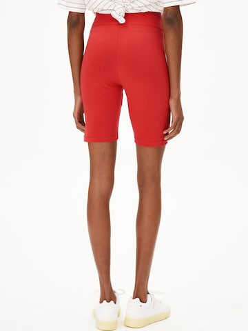 ARMEDANGELS Skinny Hose 'NEDAA LITAA' in Rot