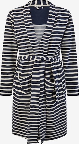 By Louise Long Bathrobe in Blue: front
