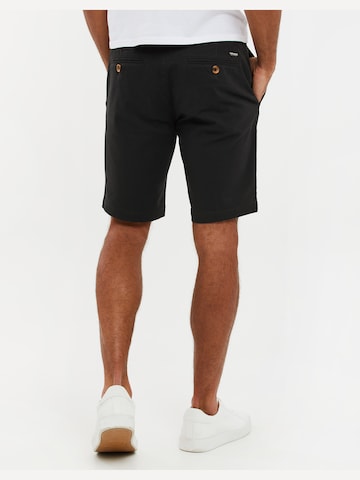 Threadbare Slimfit Shorts 'Northsea' in Schwarz