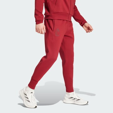 ADIDAS PERFORMANCE Regular Workout Pants 'Belgium Travel' in Red