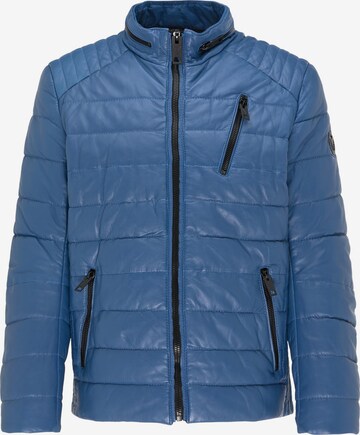 Carlo Colucci Between-Season Jacket 'Lukas' in Blue: front